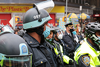 Political protests in Times Square, New York, Richard Moore